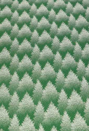 [K1080100] Cadeaufolie Dubbelzijdig Donkergroen & White Tree 70cm x 50meter 30mic