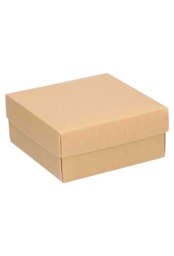 [K1270121] Geschenkdoos Kraft Gaby Kraft Naturel 12x12x5.5cm 100stuks