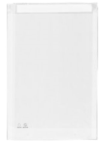 [K1070870] Zijdevloei - Vloeipapier Witte Zakjes 35x50x4cm Met Plakstrip 250stuks