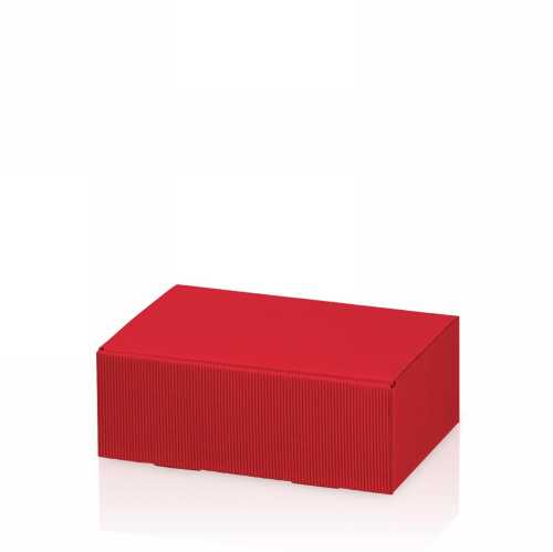 [1270943] Kadodoos Colour Rib Rood 22x15x7.5cm 25stuks