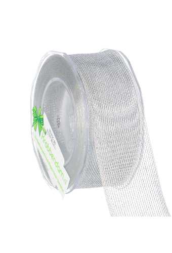 [K1390992] Luxe Kadolint Fijn Gaaslint Zilver 38mm x 10meter