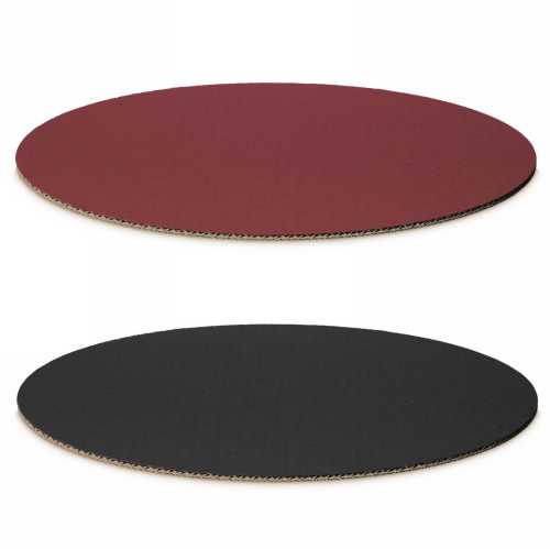 [1240207] Kartonnen Bodem Wijnrood & Zwart Ovaal Groot 30x20cm 100stuks