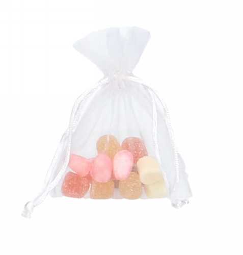[K1070053] Organza zakjes Wit Klein 9x12.5cm 10stuks