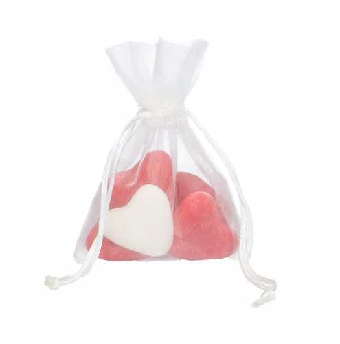 [K1070054] Organza zakjes Ivoor Klein 9x12.5cm 10stuks