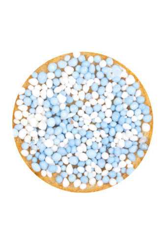 [K1210148] Etiketten Baby Blauwe Muisjes 4cm 500stuks