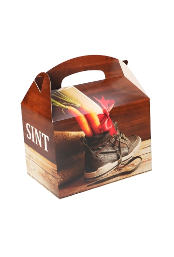 [K1220185] Draagdoos Sinterklaas Gevulde Schoentje 17.3x11.4x12.3cm 25stuks