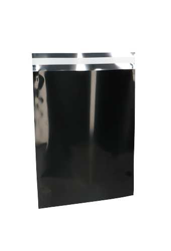 [K1490493] Verzend Enveloppen Folie Toledo Zwart & Plakstrip 25x33+4cm A4 50stuks