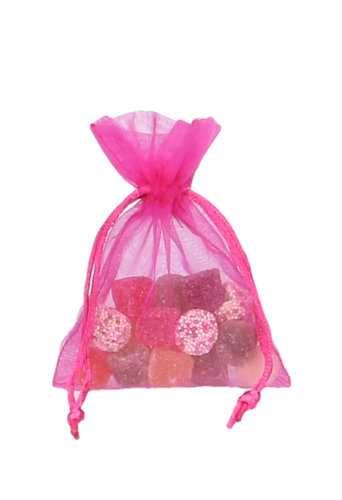 [K1070058] Organza zakjes Fuchsia Klein 9x12.5cm 10stuks