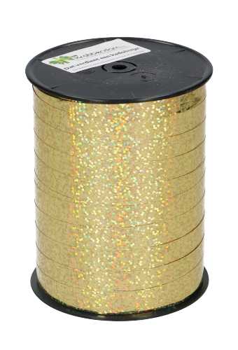 [K1010294] Krullint Holografisch Goud 10mm x 200 meter