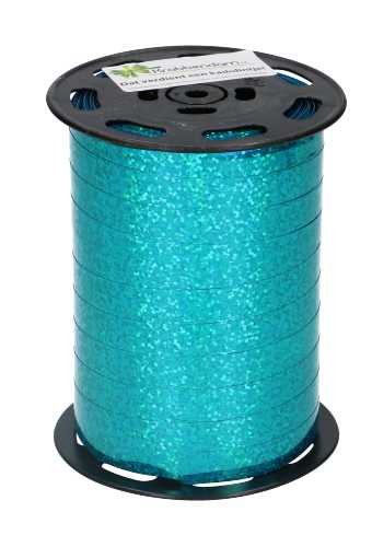 [K1010293] Krullint Holografisch Blauw 10mm x 200 meter
