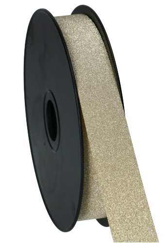 [K1010298] Krullint Glitter Goud 25mm x 50 meter