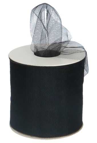 [K1410035] Tule Lint Zwart 100mm x 50meter