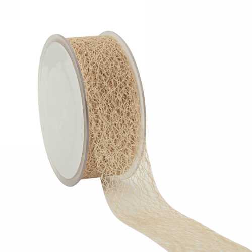 [K1391011] Cadeaulint Honey Weblint Naturel 38mm x 20 meter
