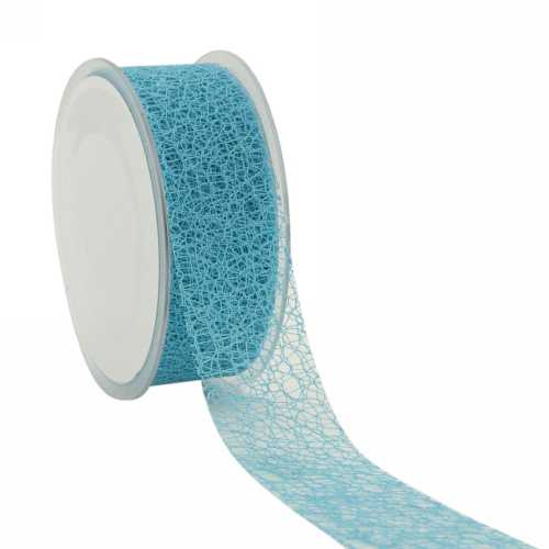 [K1391012] Cadeaulint Honey Weblint Aqua Blauw 38mm x 20 meter