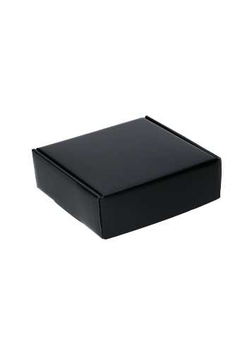 [K1271893] Luxe Verzenddoos Rolo Zwart Blinkend 16x16x5.8cm 25stuks
