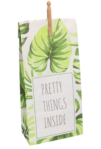 [K8100834] Kadozak Smal Wit Pretty Things Inside Knijper 20x10x47cm 50st OP IS OP