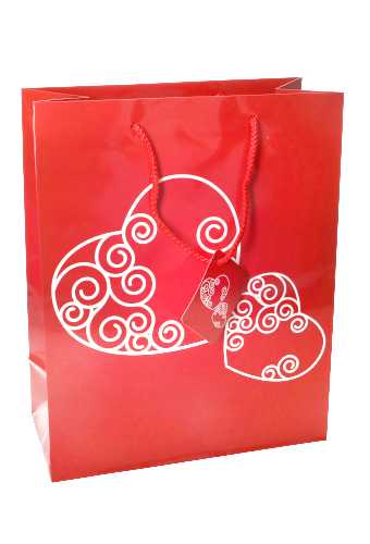 [K1110716] Kadotasjes Liefde Groot Love You al my Heart 26.5x13.5x32.5cm 12stuks