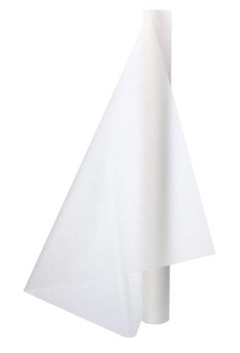 [K1080117] Cadeaufolie White Frosted Mat 70cm x 50meter 35my