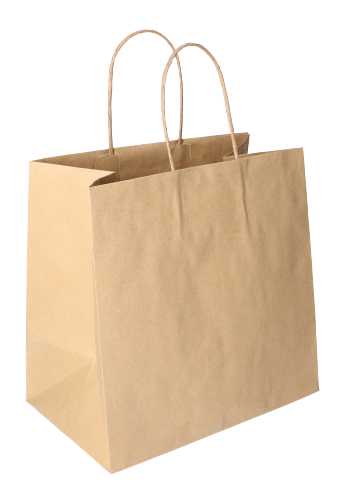 [K1120252] Papieren Draagtas Kassel Met Handvat Bio Kraft 25x15x24cm 15stuks