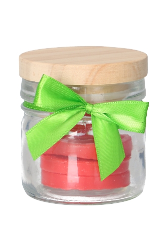 [K1420277] Strikje 100 Procent Recycled Pet Groen & Lint 6x5cm 250stuks