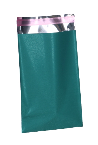 [K1070894] Kadozakjes Folie Mita Mat Petrol & Plakstrip 15x23.5+3cm 100stuks