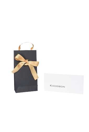 [K1020355] Kadobon+ Kadotasjes Pisa Black & Goud Met Satijnlint 10x6x22cm 25st