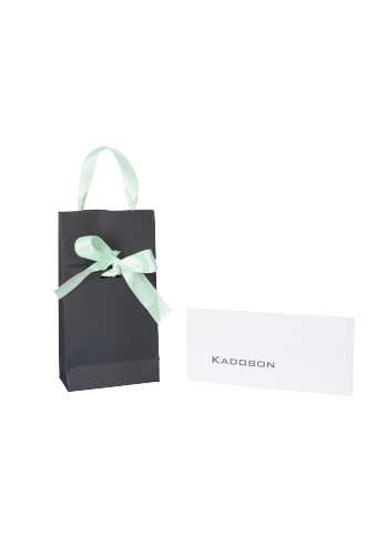 [K1020356] Kadobon+ Kadotasjes Pisa Black & Mint Met Satijnlint 10x6x22cm 25st