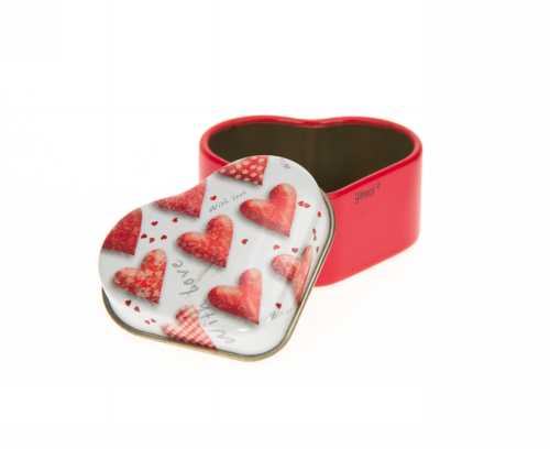 [1630008] Blikken With Love Hart 4.8x4.2x2.2cm 96stuks