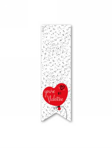 [K1210192] Langwerpig Sluitzegel Liefde You Are My Valentine 3.5 x 11.5cm 200st