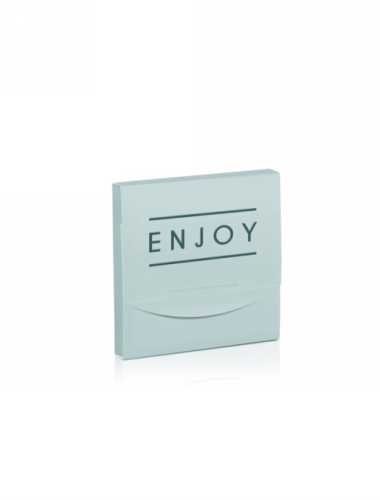 [K1020040] Kadobon & Kadodoosje Closed Structure Enjoy Old Green 12x12x1.5cm 10st