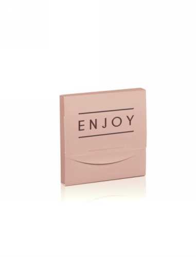 [K1020041] Kadobon & Kadodoosje Closed Structure Enjoy Old Rose 12x12x1.5cm 10st