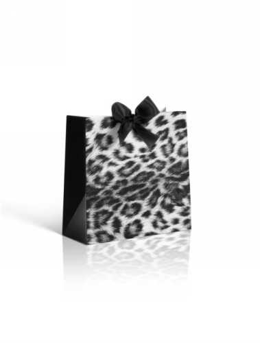[K1020368] Cadeaubon + Kadozakje London Luipaard & Lint 14.5x5.8x14.5cm 10st