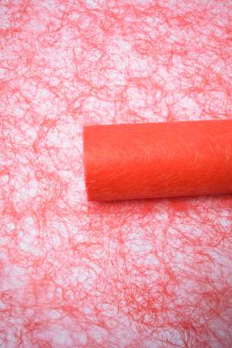 [K120012] Fibre Linnen Rood 60 cm x 25 meter Kadoverpakking