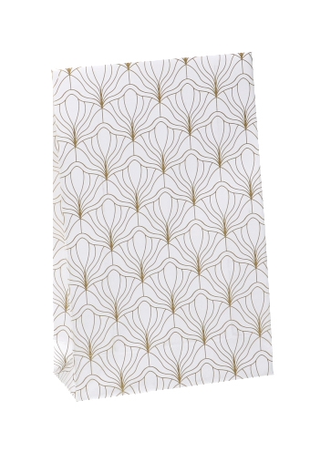 [K1070518] Luxe Kadozakjes Mila Wit Biloba Goud & Plakstrip 10x4x15.7cm 50st