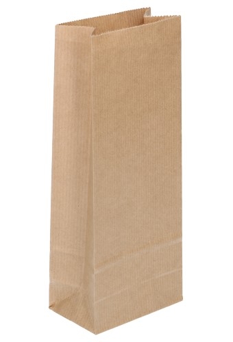 [K1240223] Blokbodemzakjes Kraft Blanco 13x7.5x31.5cm 850ml 90grams 100stuks