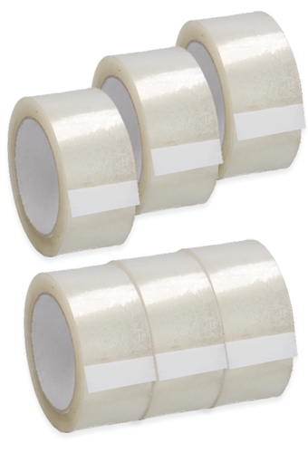[K1030039] Plakband Transparant PP Extra Dik Acryl 56mu  48mm x 66meter 6stuks