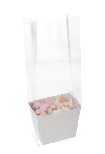 [K1360520] Korfje Hoog Katla Wit 7.5x5x8cm 50stuks