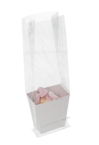 [K1360522] Korfje Hoog Katla Wit 6x3.8x8cm 50stuks