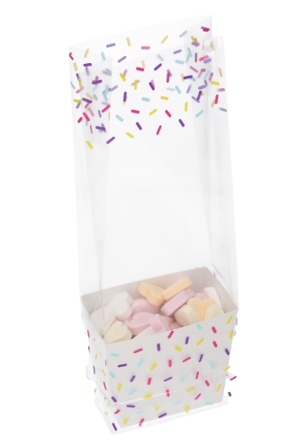 [K1360520-HAGEL] Korfje Hoog Katla Wit 7.5x5x8cm 50stuks