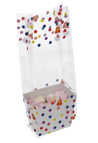 [K1360520-SINT] Korfje Hoog Katla Wit 7.5x5x8cm 50stuks