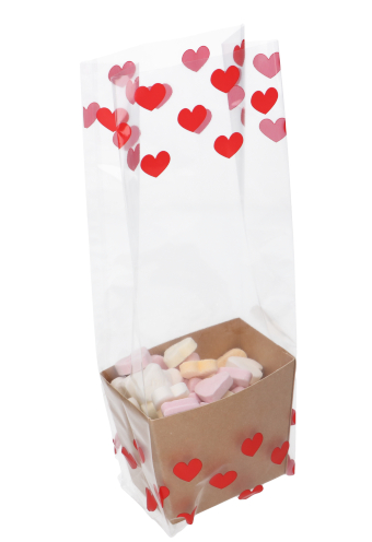 [K1360521-LOVE] Korfje Hoog Katla Kraft 7.5x5x8cm 50stuks