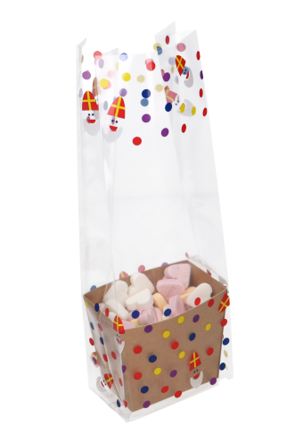 [K1360521-SINT] Korfje Hoog Katla Kraft 7.5x5x8cm 50stuks