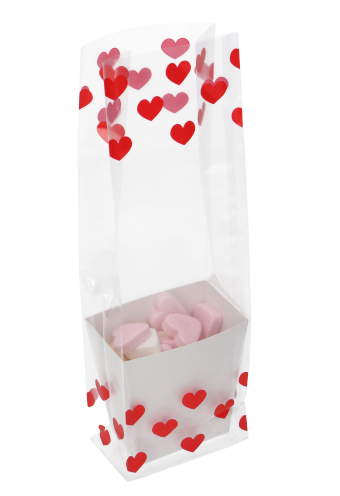 [K1360522-LOVE] Korfje Hoog Katla Wit 6x3.8x8cm 50stuks