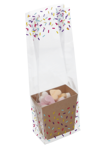 [K1360523-HAGEL] Korfje Hoog Katla Kraft 6x3.8x8cm 50stuks