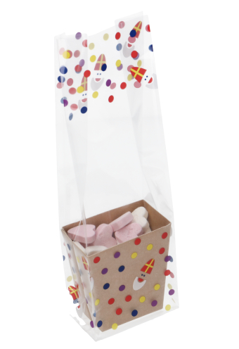 [K1360523-SINT] Korfje Hoog Katla Kraft 6x3.8x8cm 50stuks