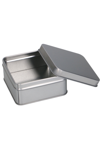 [K1150454] Blikken Blanco Vierkant 8.7x8.7x4cm 1stuks