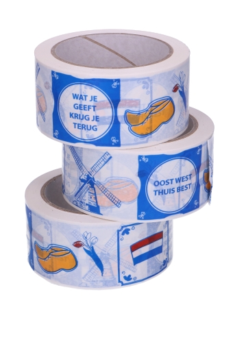 [K1030045] Bedrukt Tape Holland Tape 50mm x 66meter 1 stuk