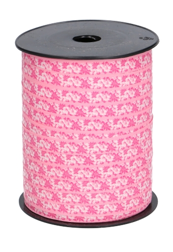 [K1010359] Krullint Flowers Roze 10mm x 250 meter