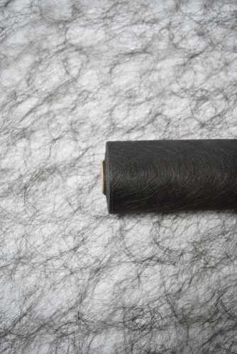 [K120008] Fibre Linnen Zwart 60 cm x 25 meter Kadoverpakking