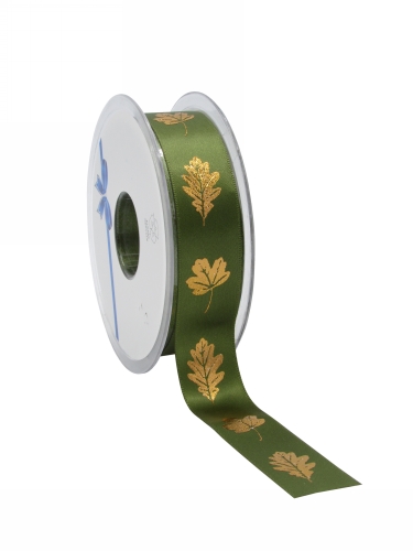 [K1391019] Kadolint Herfst Bladeren Olijf Groen & Koper 23mm x 25meter
